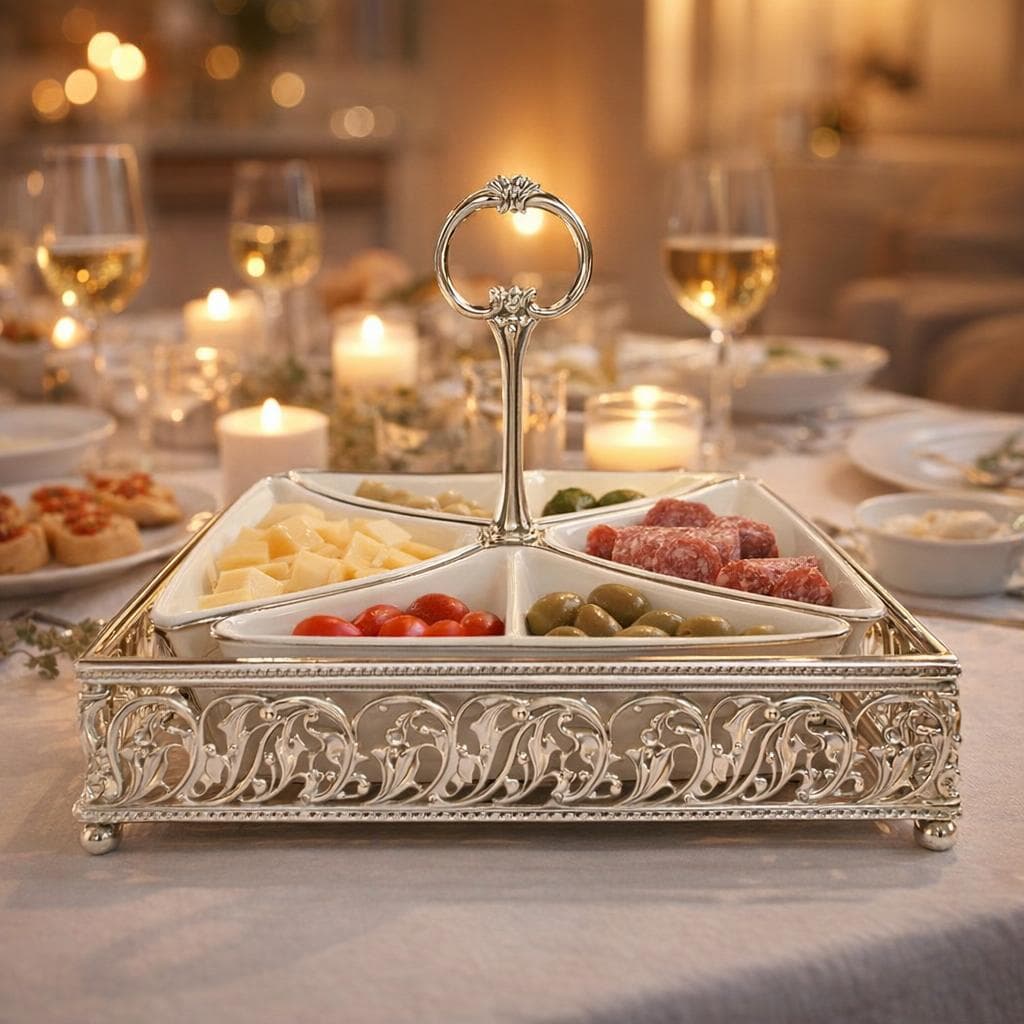 Platou decorativ argintat 925