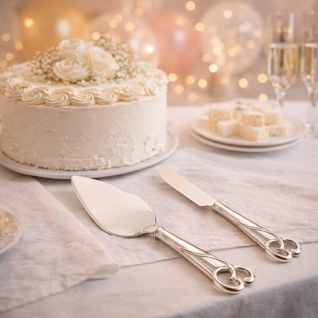 PALETĂ TORT + CUTIT TORT din argint 925, lac protectiv