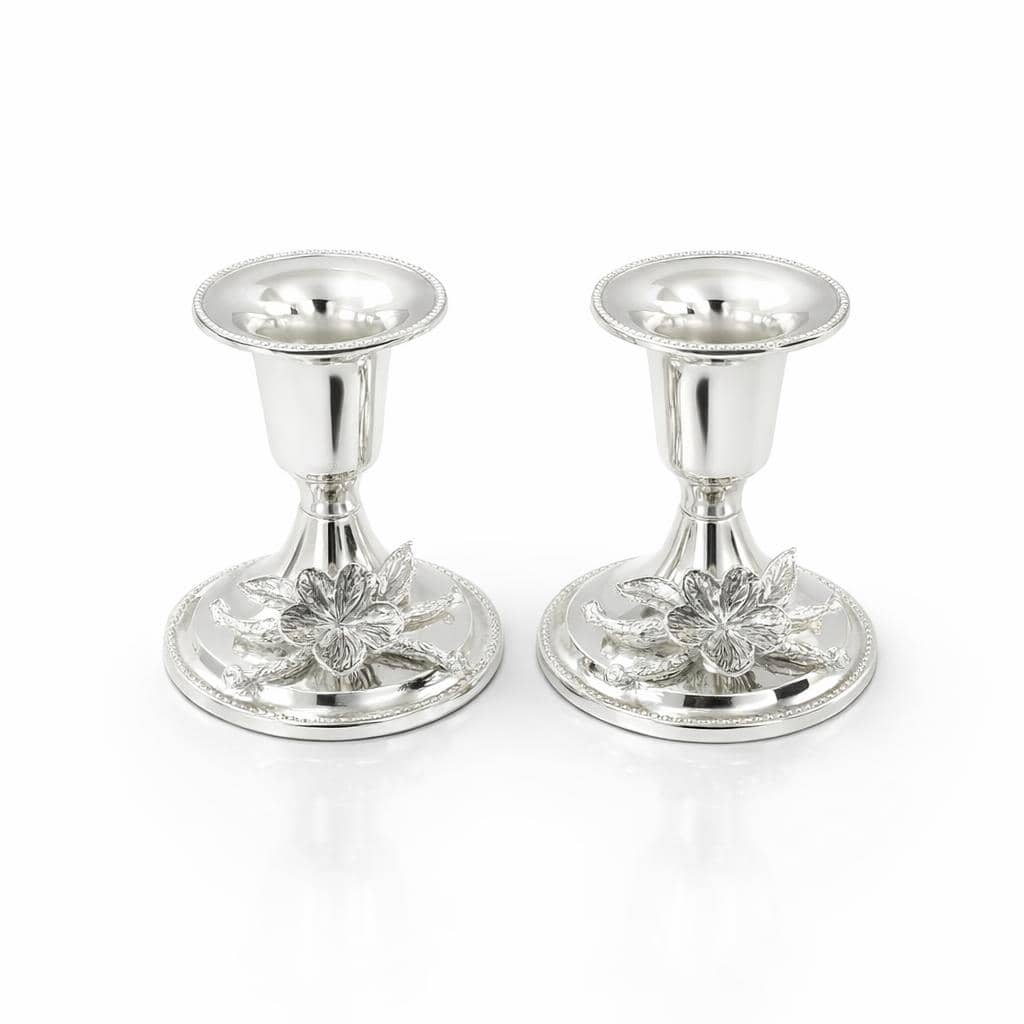 Sfesnic argintat 925 cu design floral
