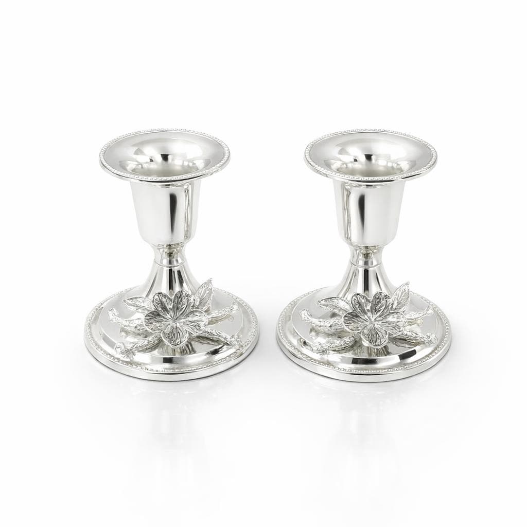 Sfesnic argintat 925 cu design floral