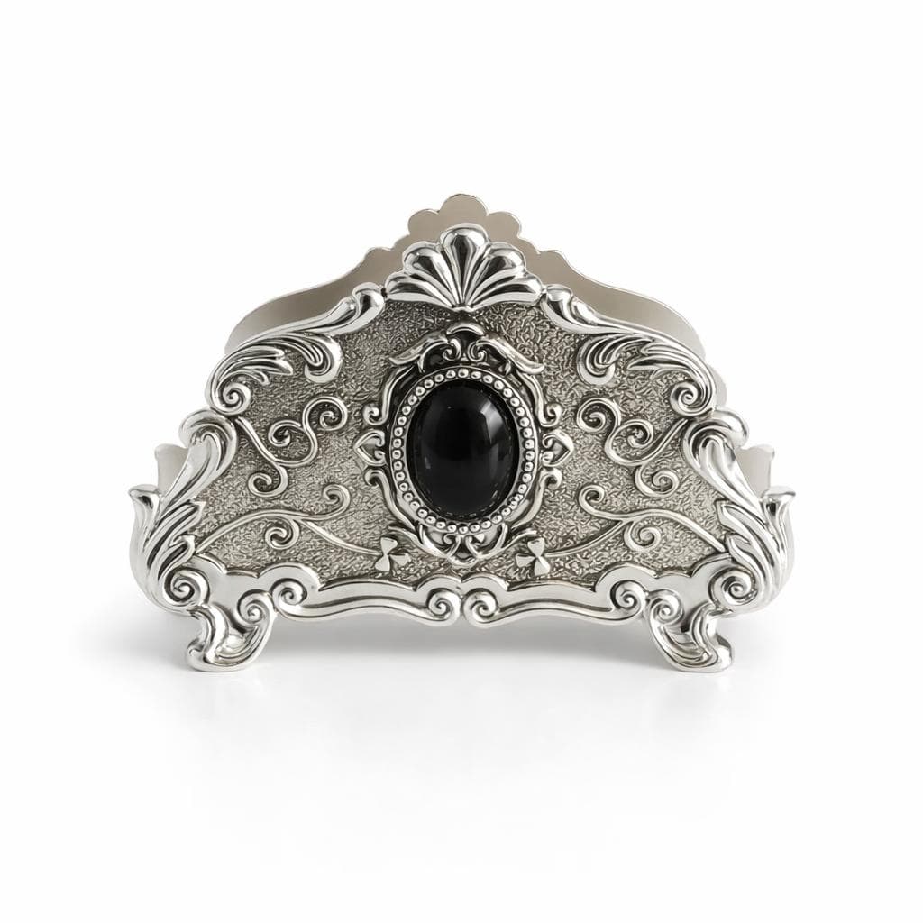 SUPORT SERVETELE din metal cu aspect vintage