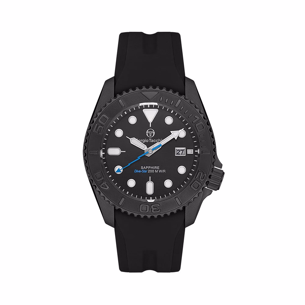 Sergio Tacchini Dive Star - Ceas Barbatesc Quartz Negru ST.3.10002.1