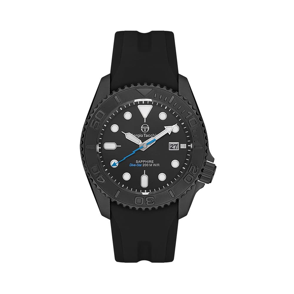 Sergio Tacchini Dive Star - Ceas Barbatesc Quartz Negru ST.3.10002.1