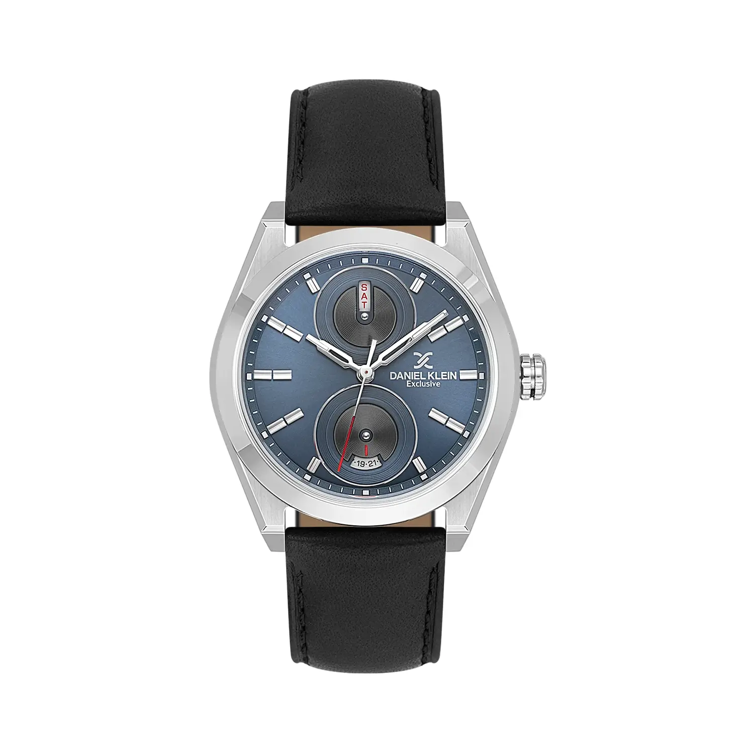 Daniel Klein Exclusive DK.1.14360-4 - Ceas barbatesc quartz albastru cu curea neagra