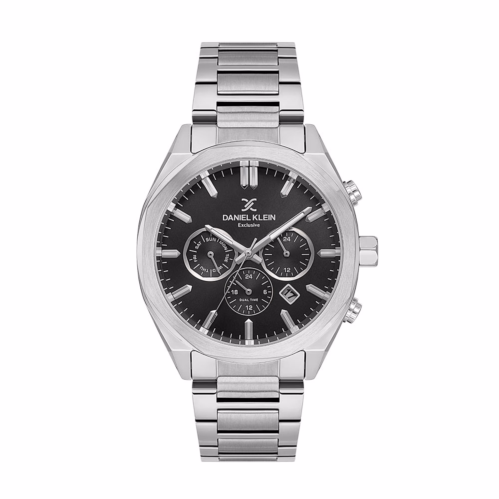 Daniel Klein Exclusive - Ceas Barbatesc Quartz Argintiu DK.1.14064.1