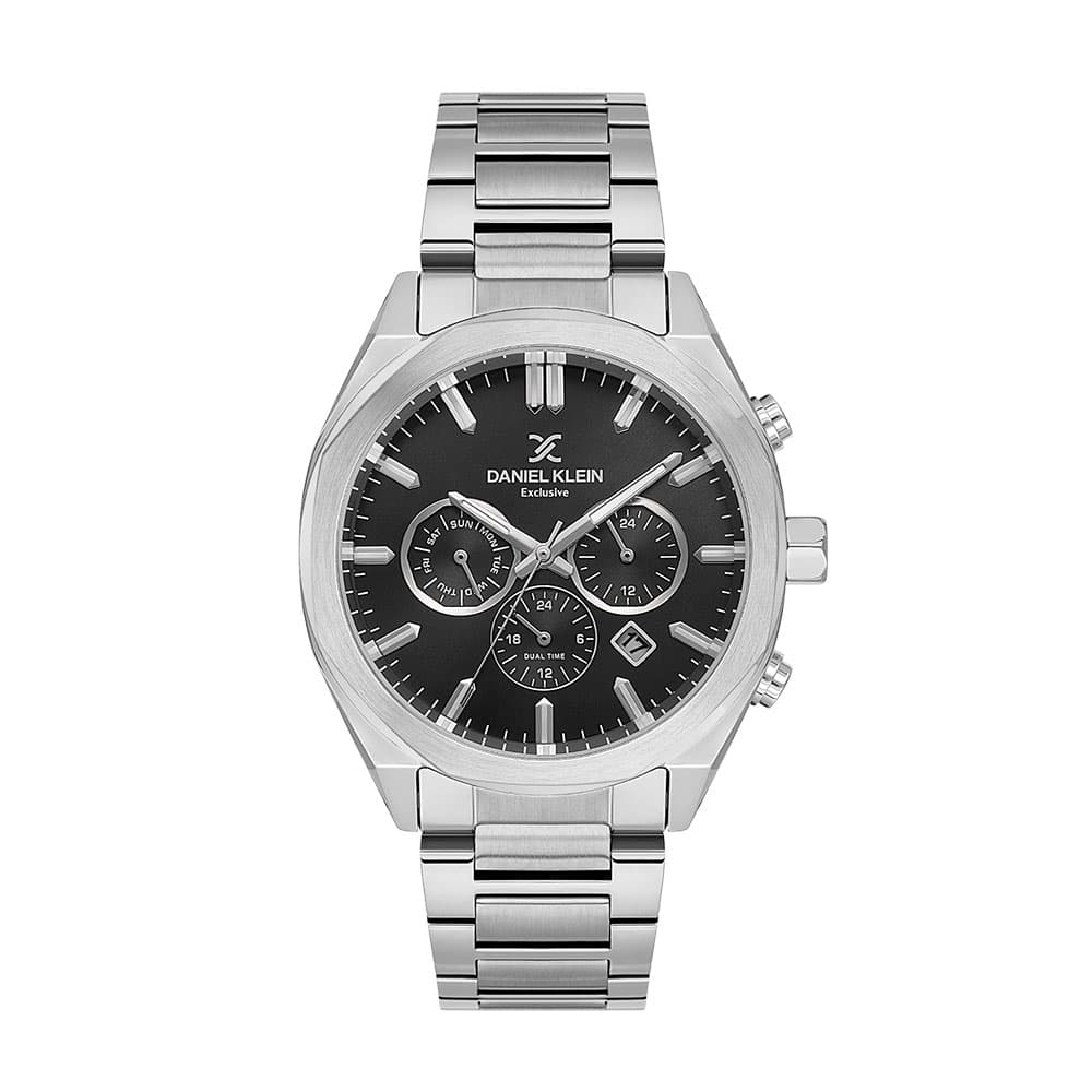 Daniel Klein Exclusive - Ceas Barbatesc Quartz Argintiu DK.1.14064.1