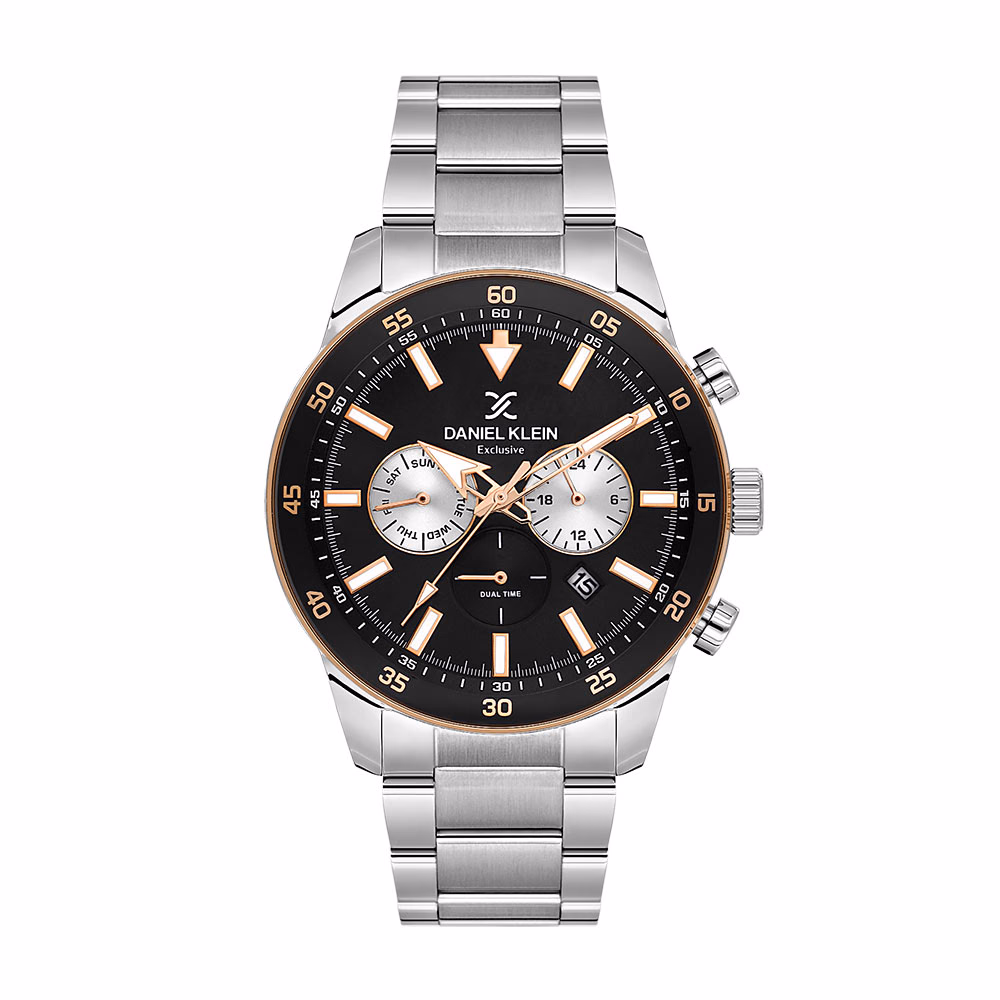 Daniel Klein Exclusive - Ceas Barbatesc Quartz Argintiu DK.1.14256-4