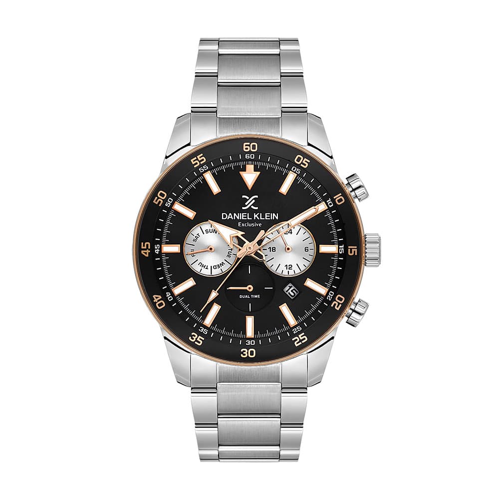 Daniel Klein Exclusive - Ceas Barbatesc Quartz Argintiu DK.1.14256-4
