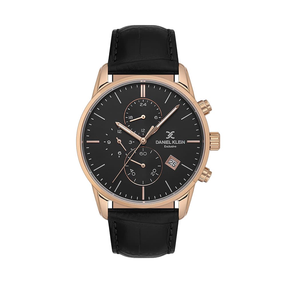 Daniel Klein Exclusive - Ceas Barbatesc Quartz Negru DK.1.13834.5