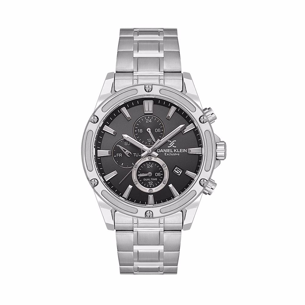 Daniel Klein Exclusive - Ceas Barbatesc Quartz Argintiu DK.1.14225.1