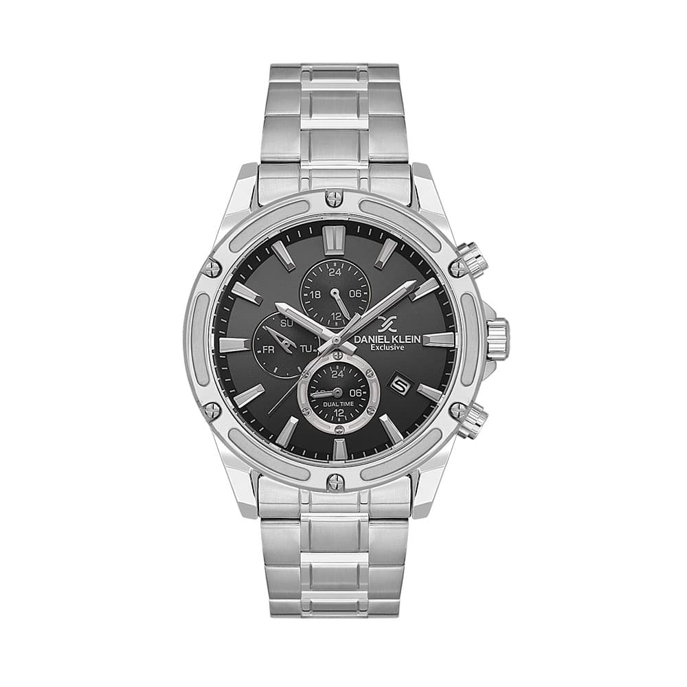 Daniel Klein Exclusive - Ceas Barbatesc Quartz Argintiu DK.1.14225.1