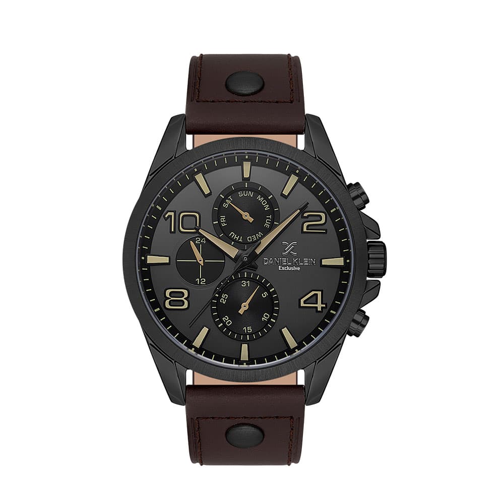 Daniel Klein Exclusive - Ceas Barbatesc Quartz Cafeniu DK.1.13640.2
