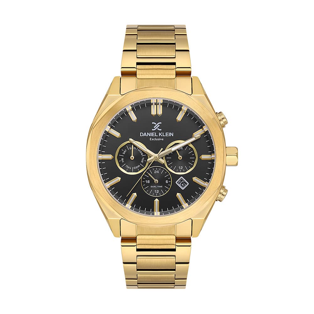 Daniel Klein Exclusive - Ceas Barbatesc Quartz Auriu DK.1.14064.5