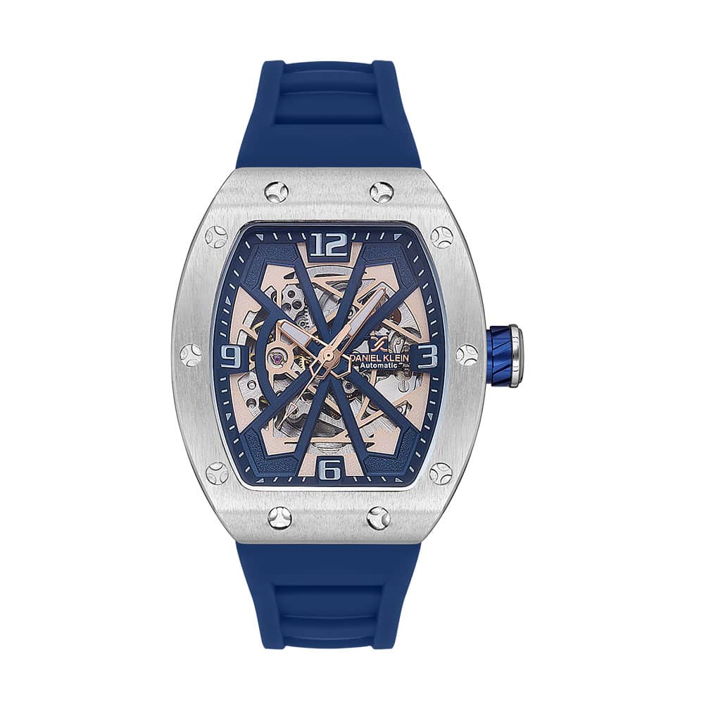 Daniel Klein Skeleton - Ceas Barbatesc Automatic Albastru DK.1.13634.2