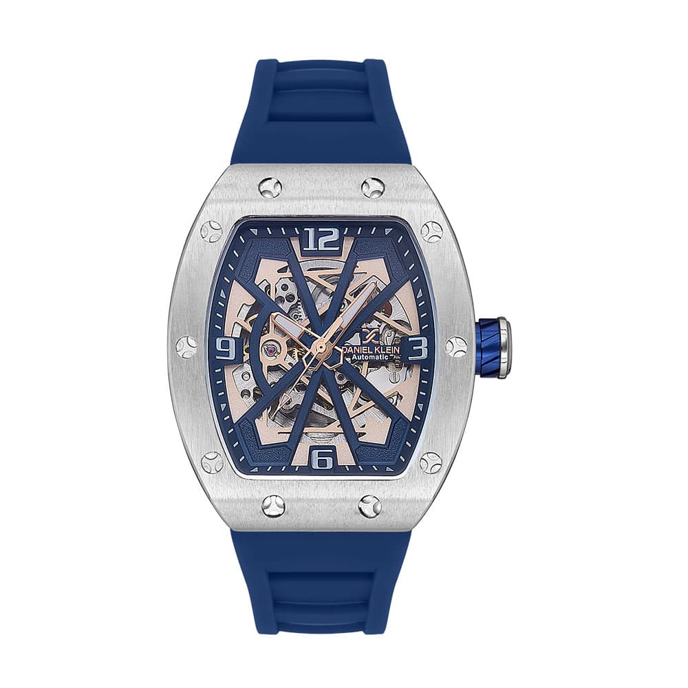 Daniel Klein Skeleton - Ceas Barbatesc Automatic Albastru DK.1.13634.2