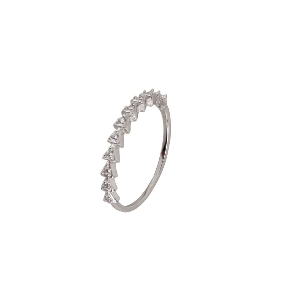 Inel argint delicat zirconii Thia marimea 58