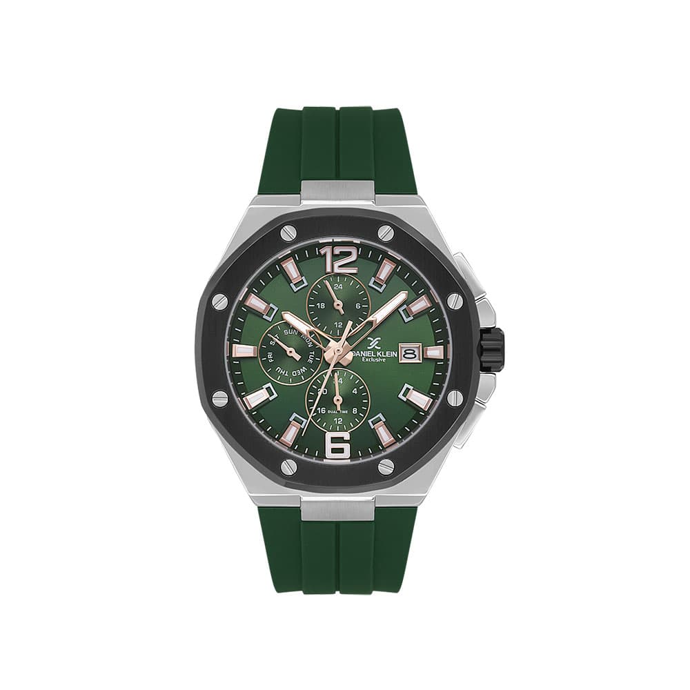 Daniel Klein Exclusive - Ceas Barbatesc Quartz Verde DK.1.14092.2
