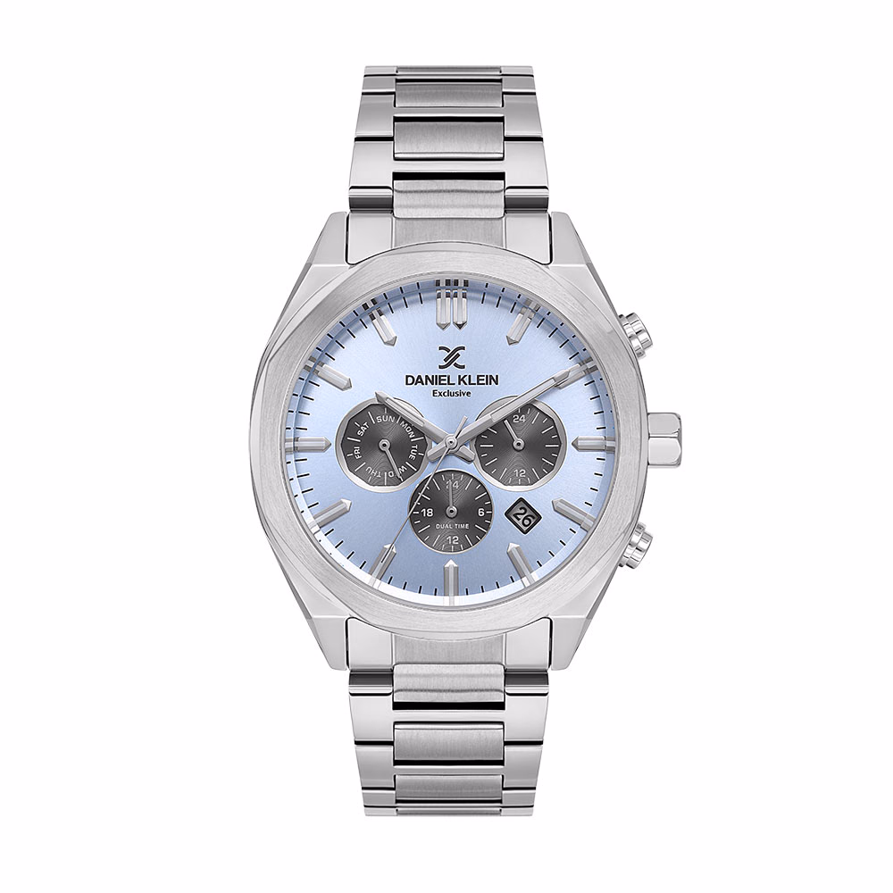 Daniel Klein Exclusive - Ceas Barbatesc Quartz Argintiu DK.1.14064.4