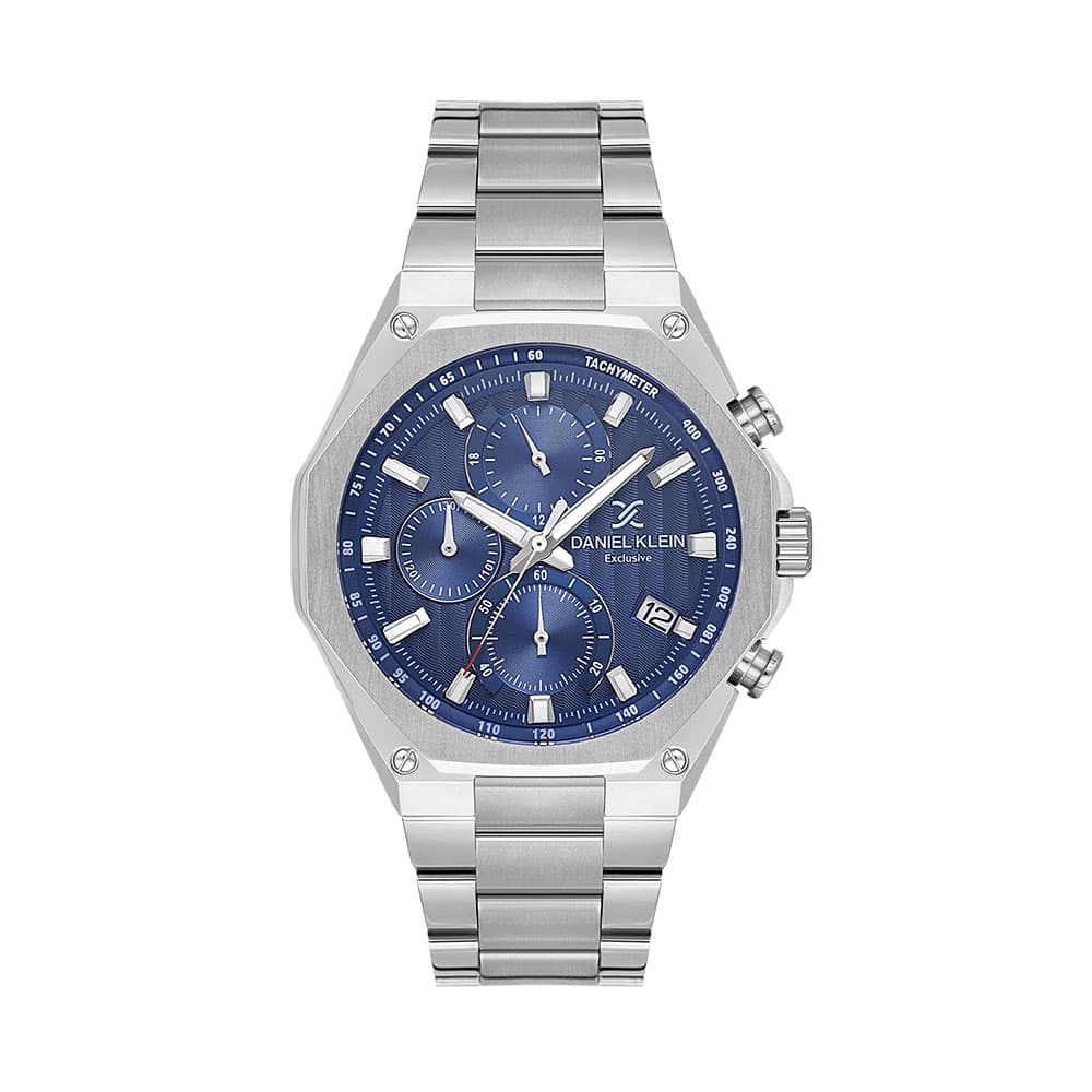 Daniel Klein Exclusive - Ceas Barbatesc Quartz Argintiu DK.1.14257-2