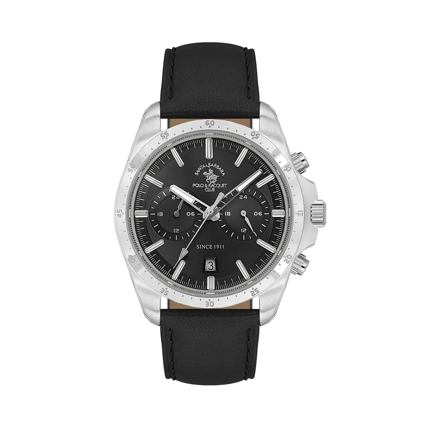 Santa Barbara Polo Legend - Ceas Barbatesc Quartz Negru SB.1.10699-2