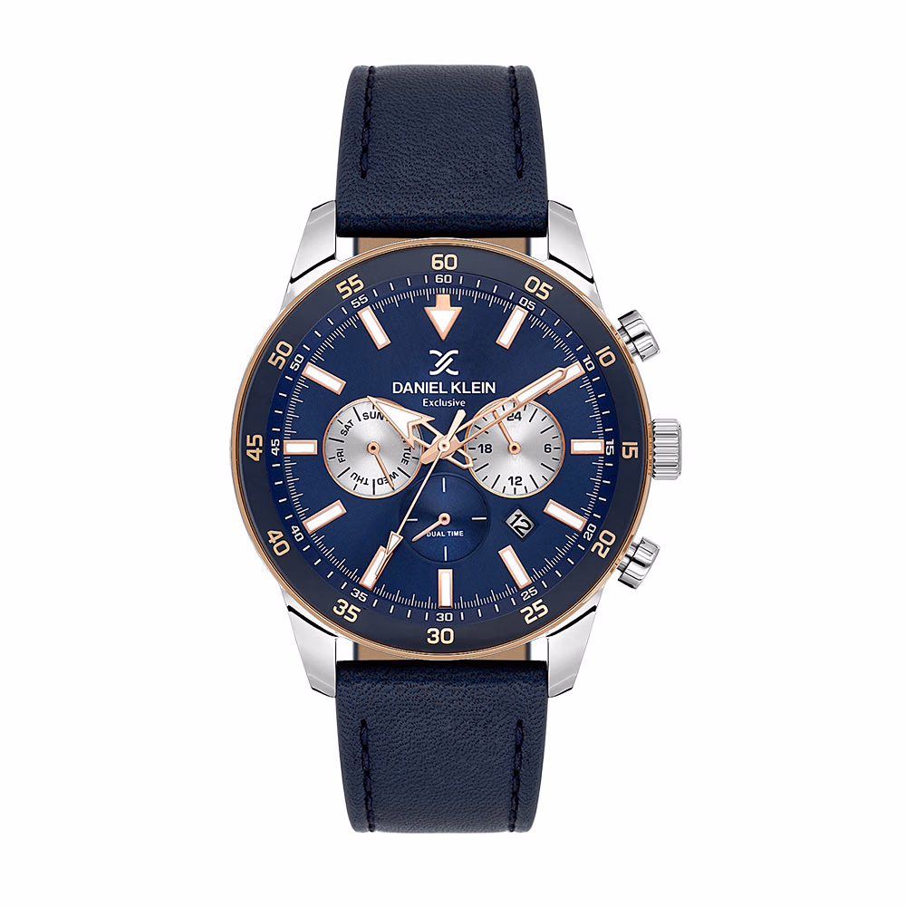 Daniel Klein Exclusive - Ceas Barbatesc Quartz Bleumarin DK.1.14255-6