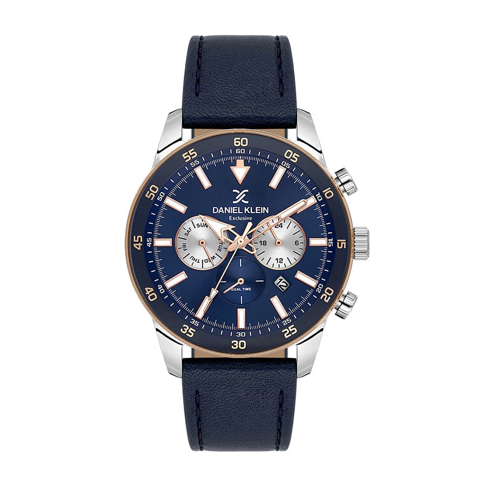 Daniel Klein Exclusive - Ceas Barbatesc Quartz Bleumarin DK.1.14255-6