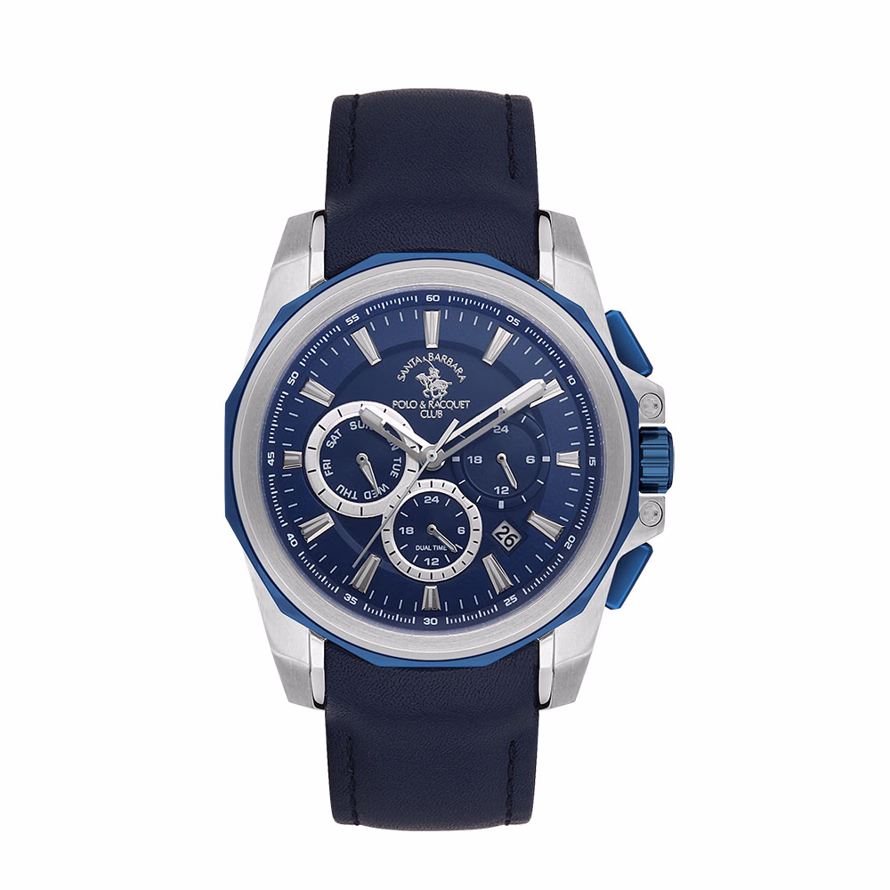 Santa Barbara Polo Prive - Ceas Barbatesc Quartz Bleumarin SB.1.10511.2