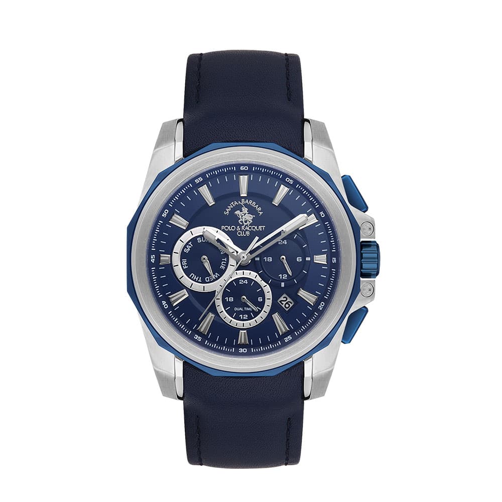 Santa Barbara Polo Prive - Ceas Barbatesc Quartz Bleumarin SB.1.10511.2