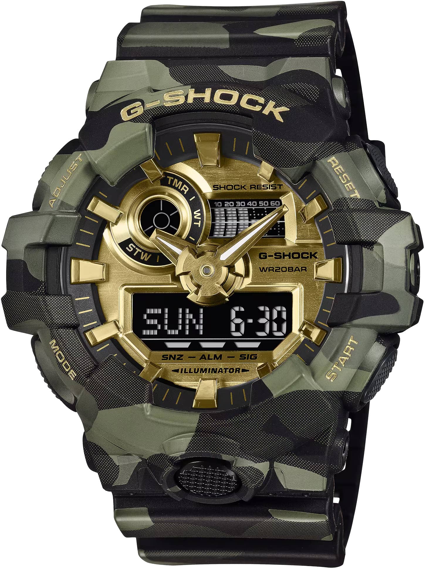 Мъжки часовник Casio G-Shock - GA-700CMG-3AER