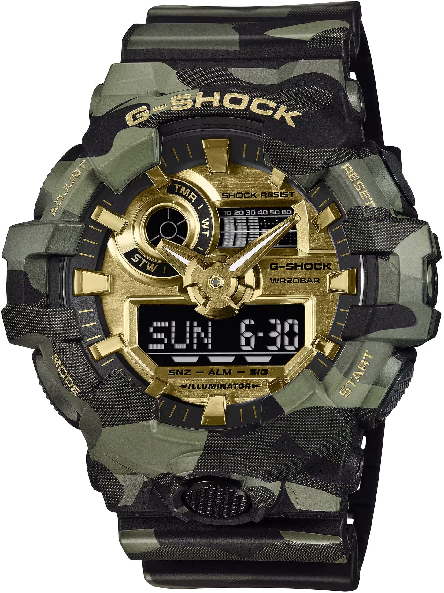 Мъжки часовник Casio G-Shock - GA-700CMG-3AER