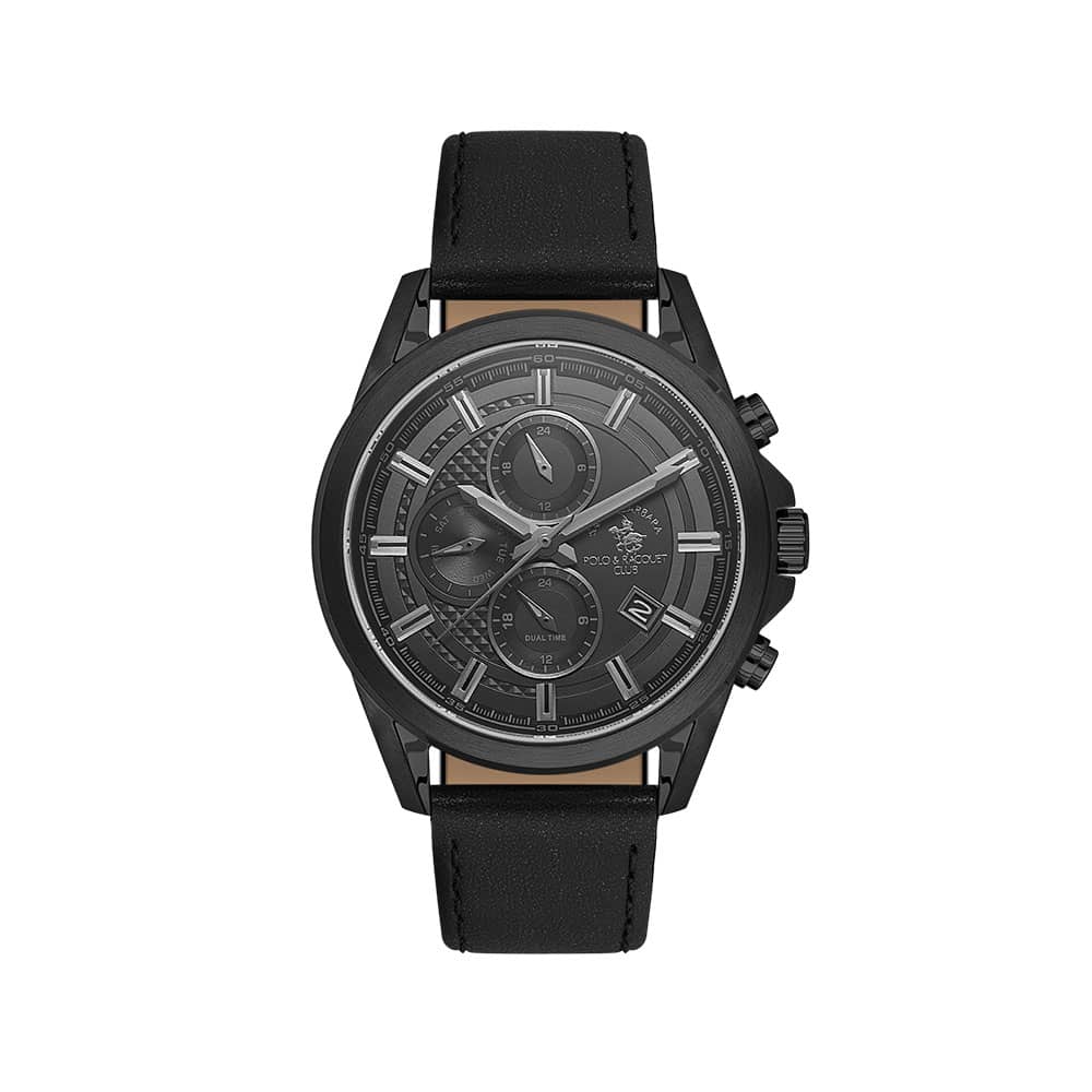 Santa Barbara Polo Legend - Ceas Barbatesc Quartz Negru SB.1.10676-6