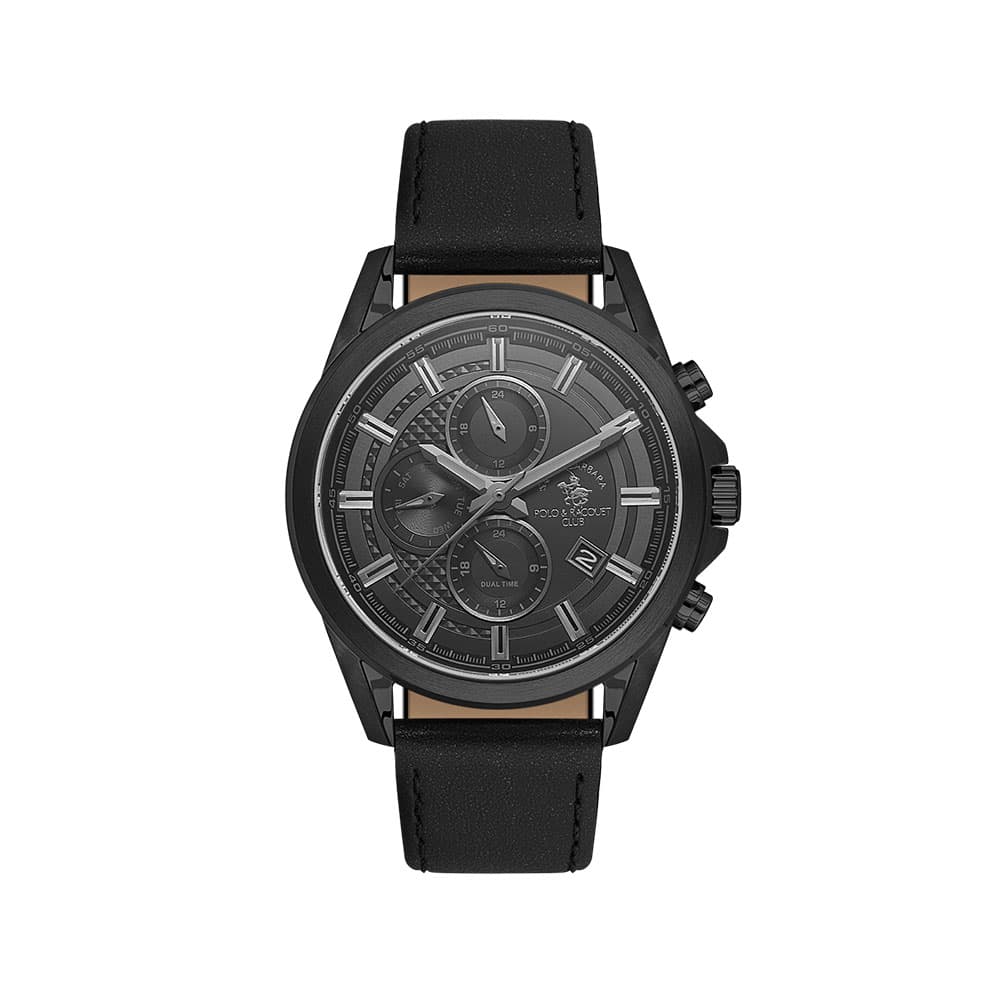 Santa Barbara Polo Legend - Ceas Barbatesc Quartz Negru SB.1.10676-6