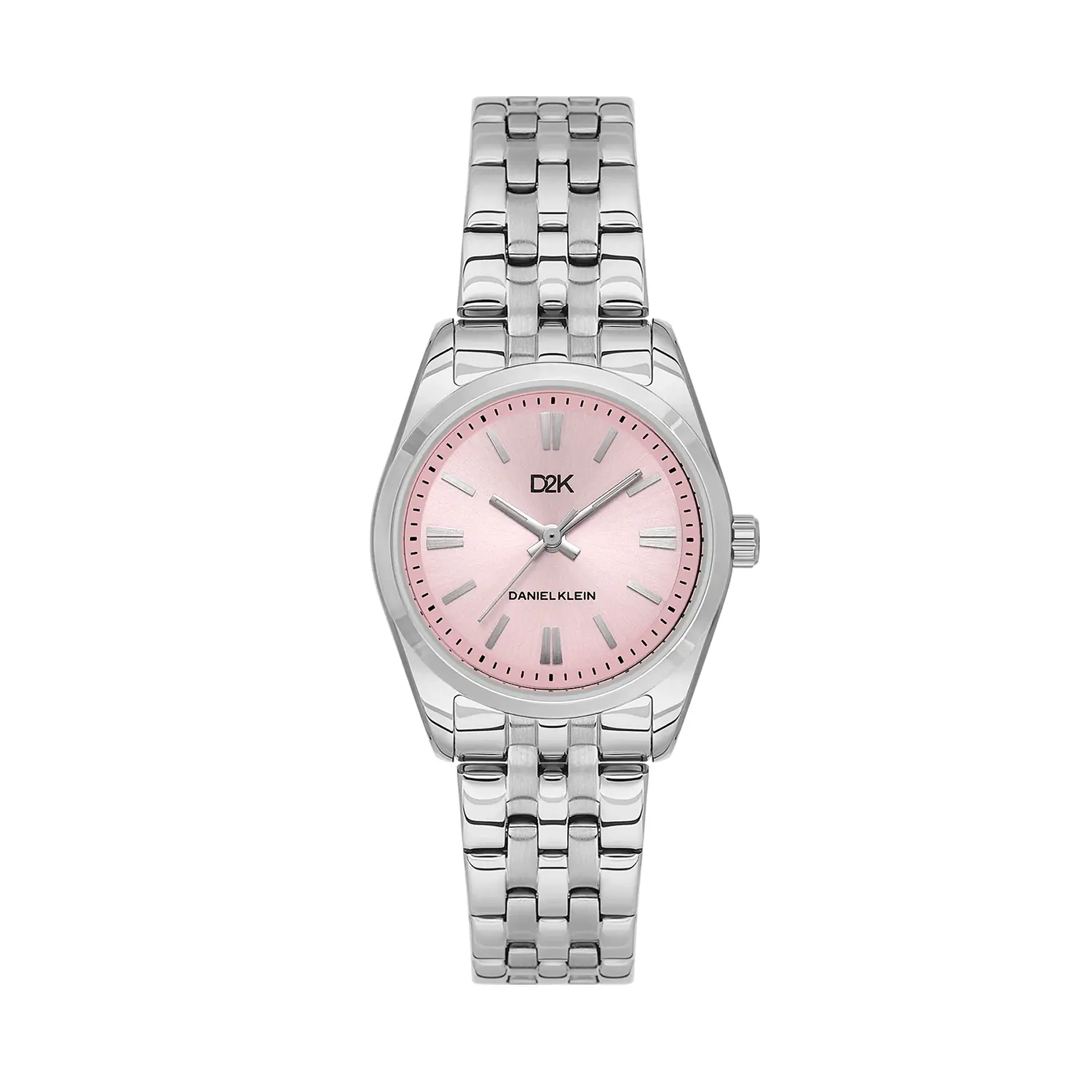 Daniel Klein D2K DK.1.14458-2 - Ceas dama quartz argintiu cu cadran roz