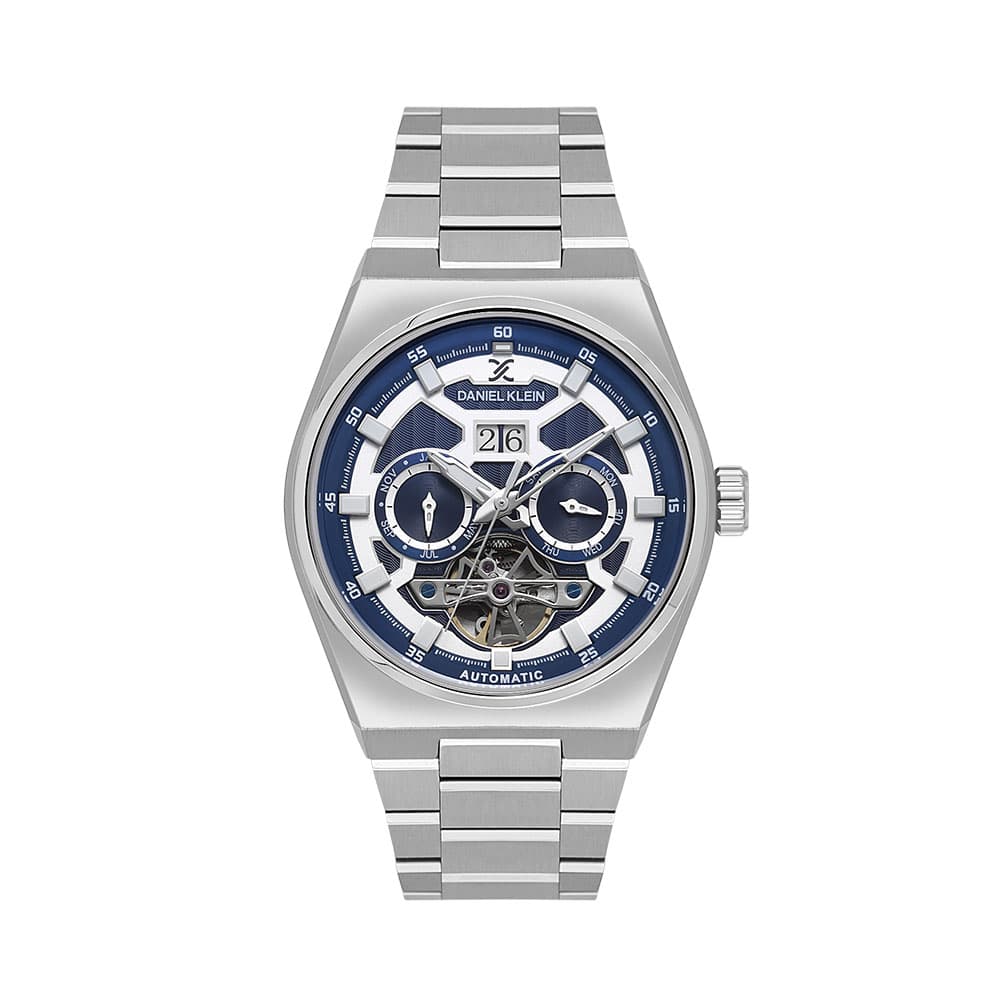 Daniel Klein Skeleton - Ceas Barbatesc Automatic Argintiu DK.1.14014.3