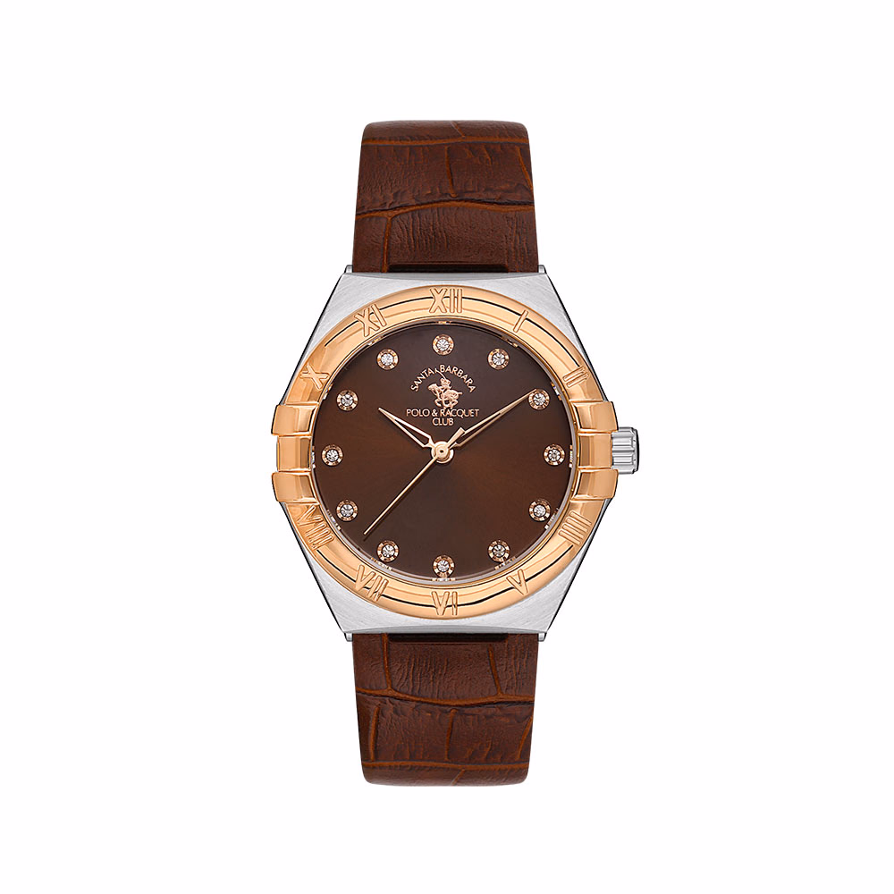 Santa Barbara Polo Luxury - Ceas Dama Quartz Cafeniu SB.1.10528.4
