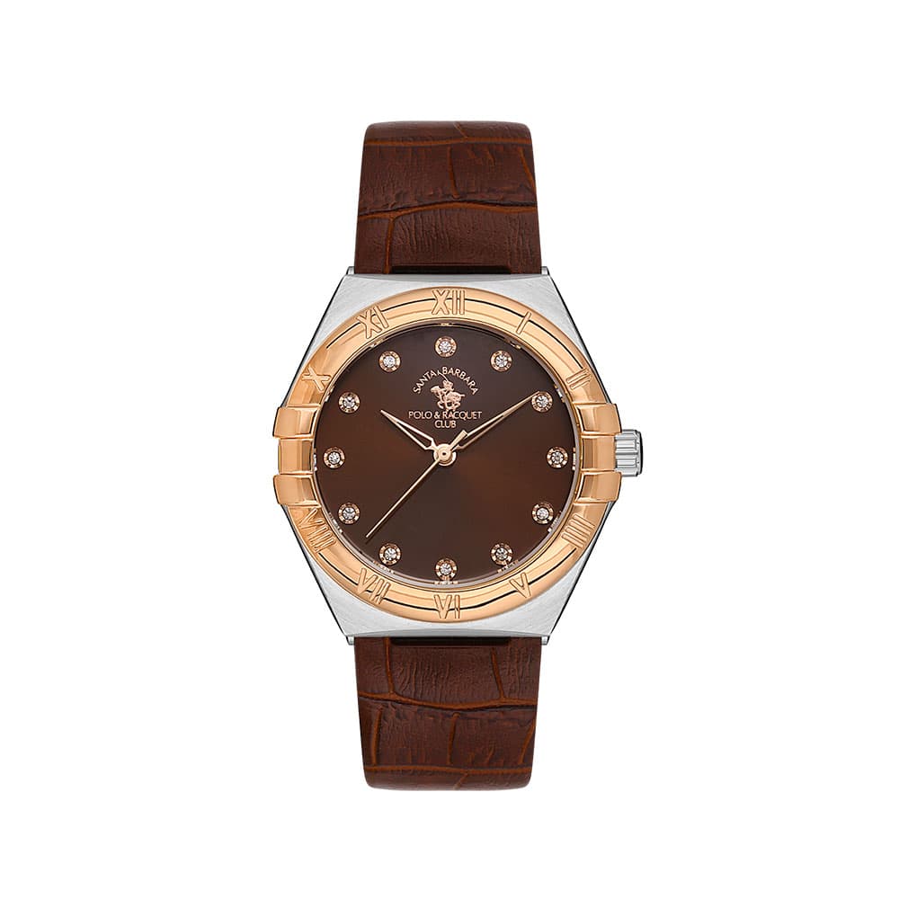 Santa Barbara Polo Luxury - Ceas Dama Quartz Cafeniu SB.1.10528.4