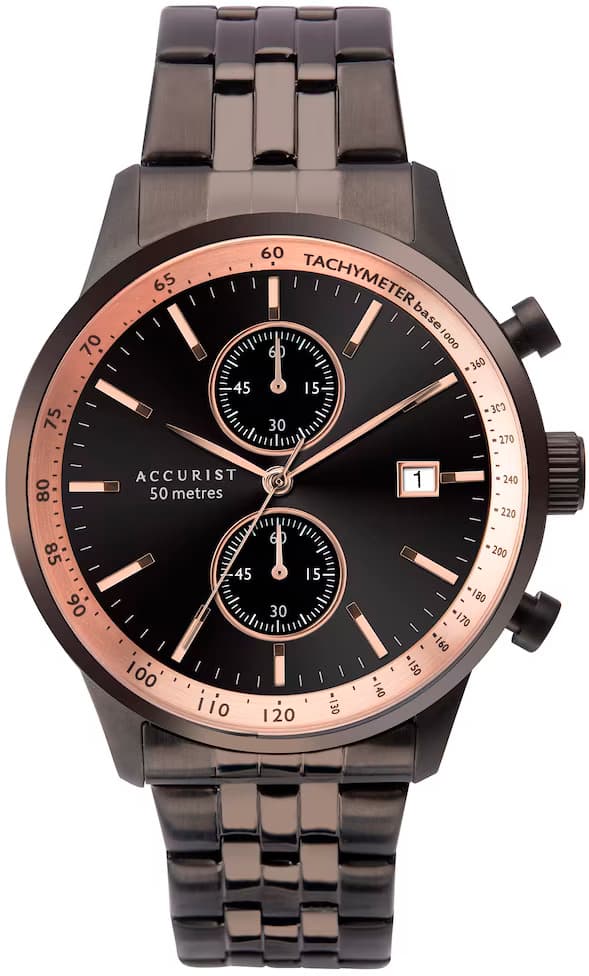 Мъжки аналогов часовник Accurist Chronograph - A-7341