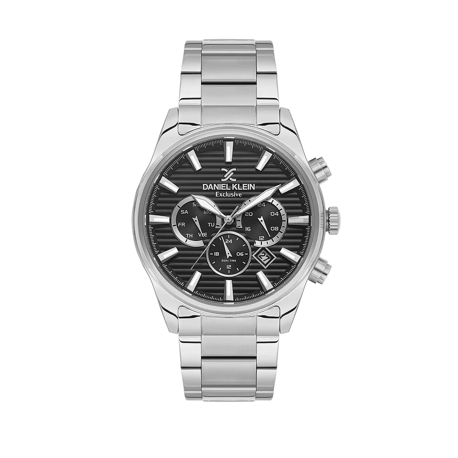 Daniel Klein Exclusive - Ceas Barbatesc Quartz Argintiu DK.6.14443-2