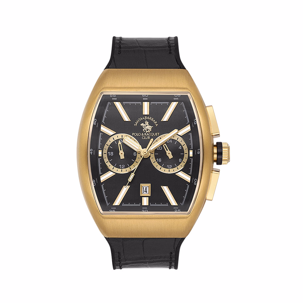 Santa Barbara Polo Prive - Ceas Barbatesc Quartz Negru SB.1.10607.4