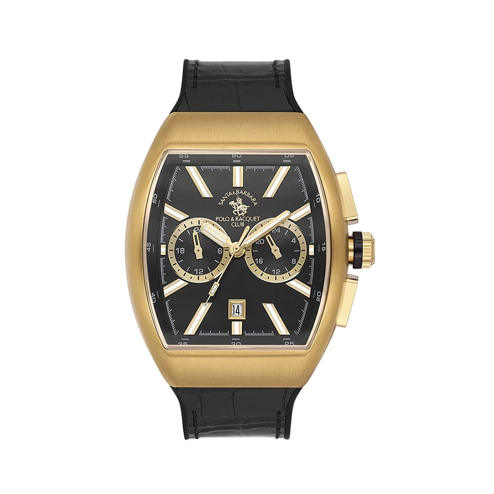 Santa Barbara Polo Prive - Ceas Barbatesc Quartz Negru SB.1.10607.4