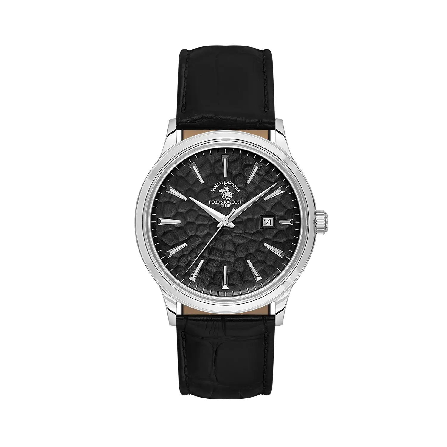 Santa Barbara Polo Noble - Ceas Barbatesc Quartz Negru SB.4.10038-2