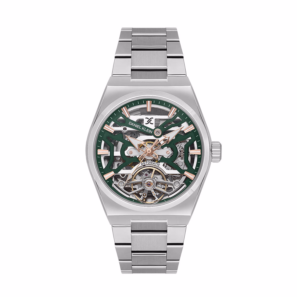 Daniel Klein Skeleton - Ceas Barbatesc Automatic Argintiu DK.1.13857.3
