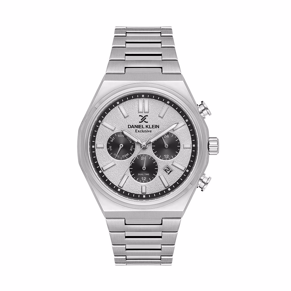 Daniel Klein Exclusive - Ceas Barbatesc Quartz Argintiu DK.1.14236-1
