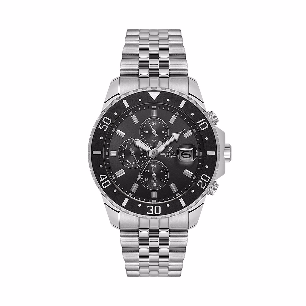 Daniel Klein Exclusive - Ceas Barbatesc Quartz Argintiu DK.1.14243-2