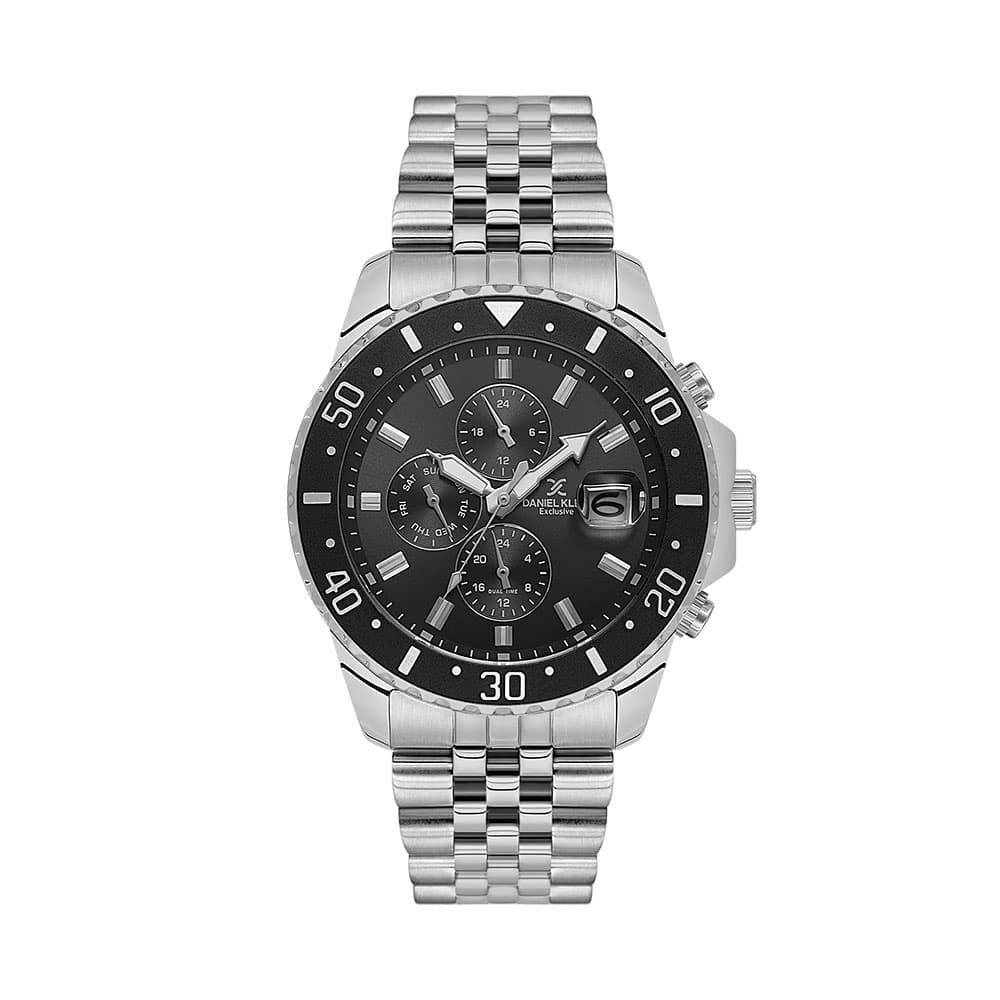Daniel Klein Exclusive - Ceas Barbatesc Quartz Argintiu DK.1.14243-2