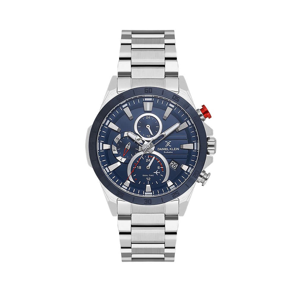 Daniel Klein Exclusive - Ceas Barbatesc Quartz Argintiu DK.1.13992.2