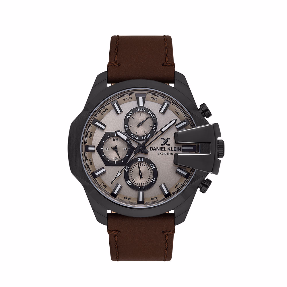 Daniel Klein Exclusive - Ceas Barbatesc Quartz Bej DK.1.13849.4