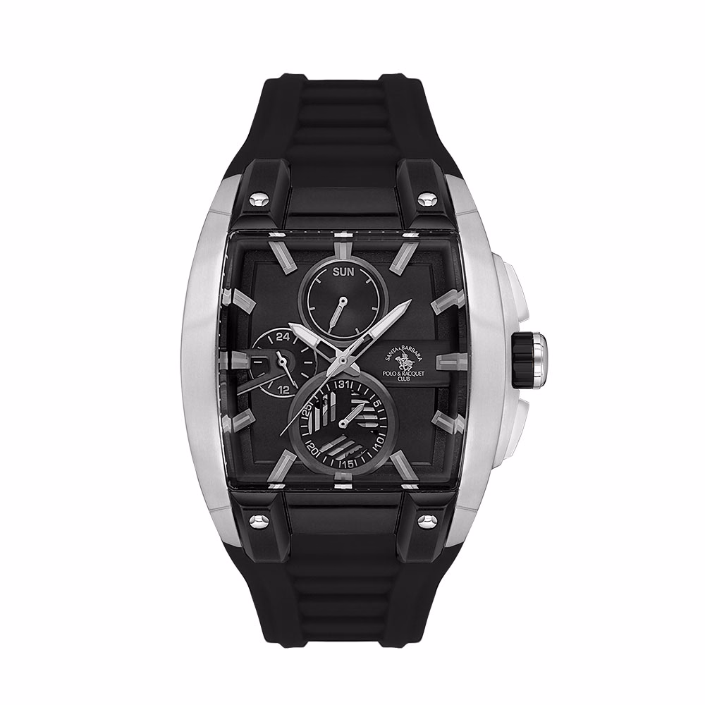 Santa Barbara Polo Prive - Ceas Barbatesc Quartz Negru SB.7.10002.1