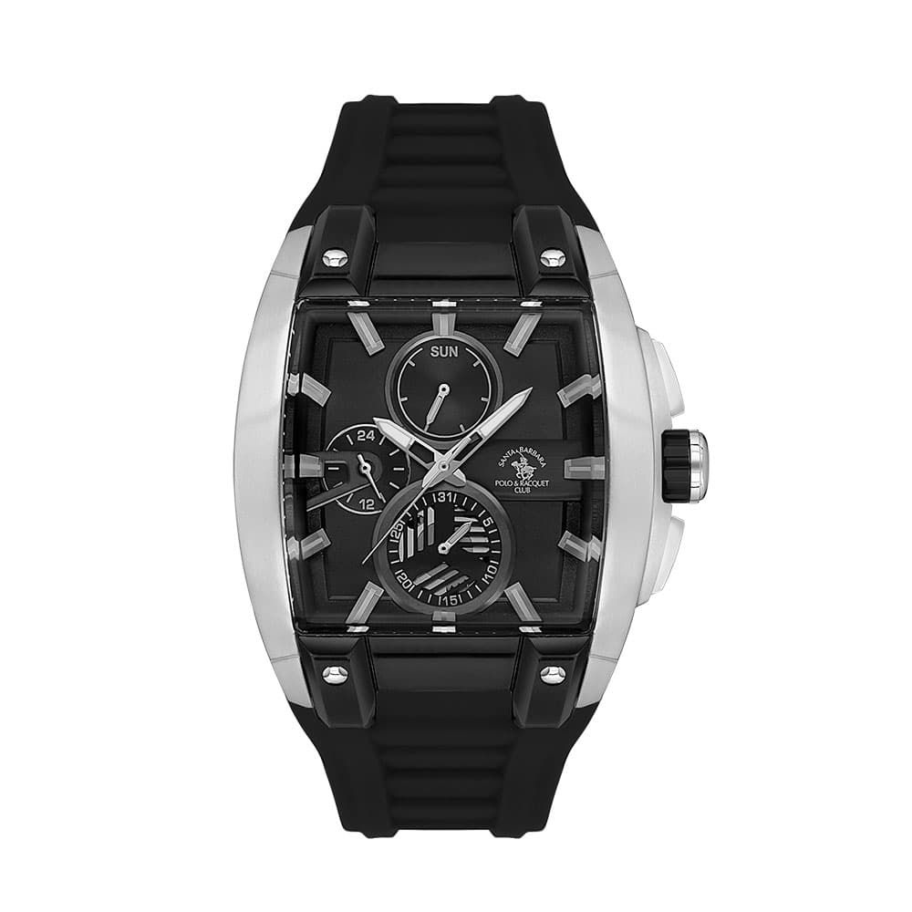 Santa Barbara Polo Prive - Ceas Barbatesc Quartz Negru SB.7.10002.1