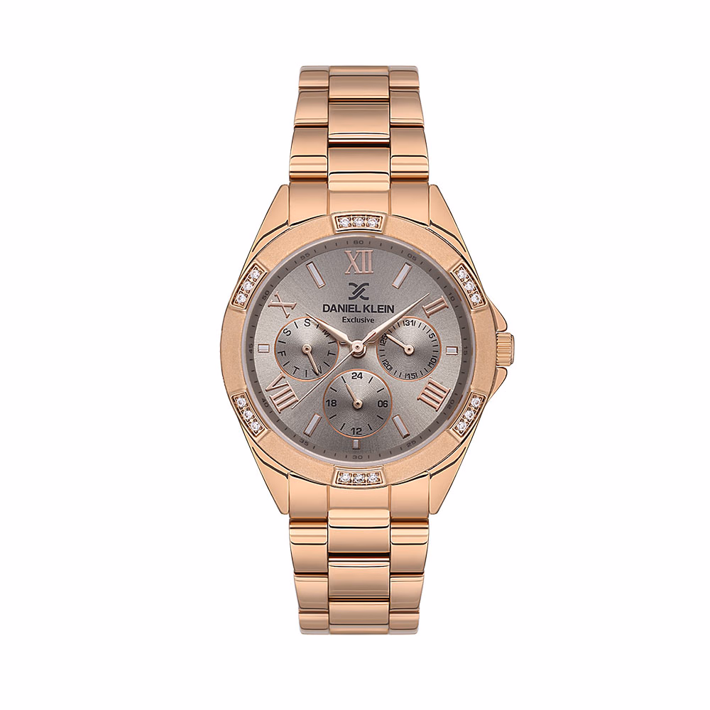 Daniel Klein Exclusive - Ceas Dama Quartz Auriu Rose DK.1.13607.4